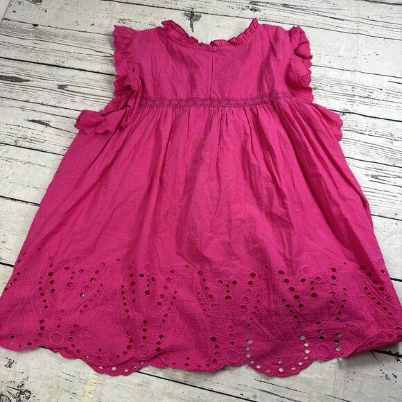 Jennifer & Grace Women 1x Pink Flutter Sleeve Blouse Embroidered High Ne… - Picture 12 of 14